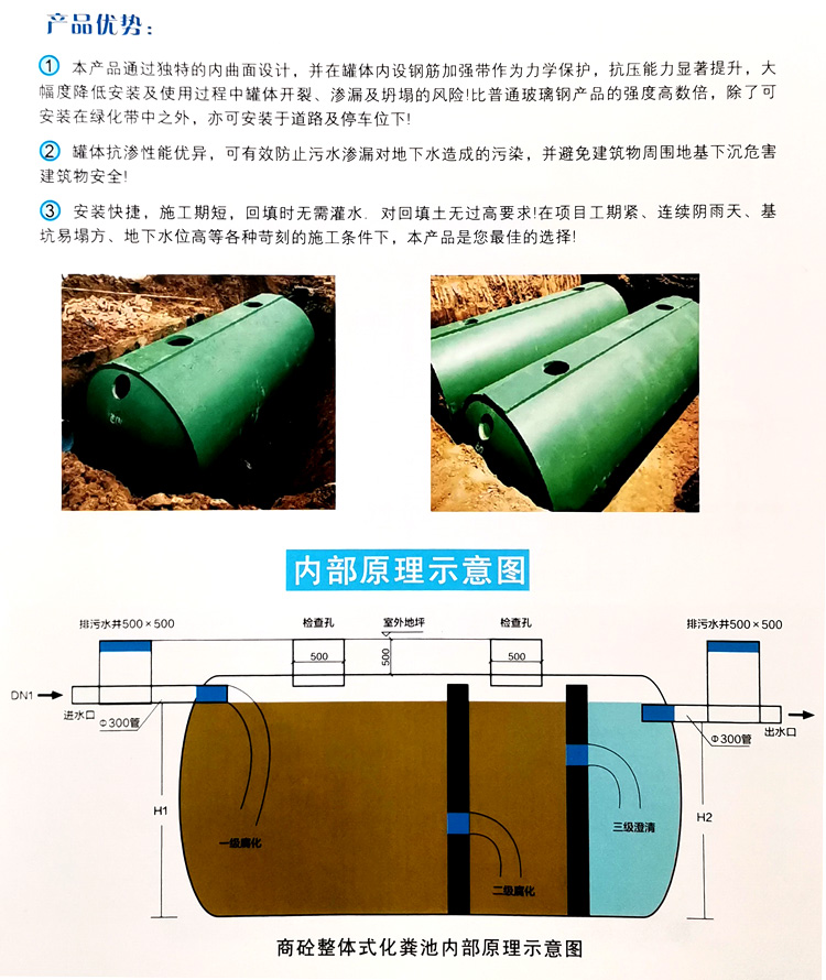 南华玻璃钢化粪池